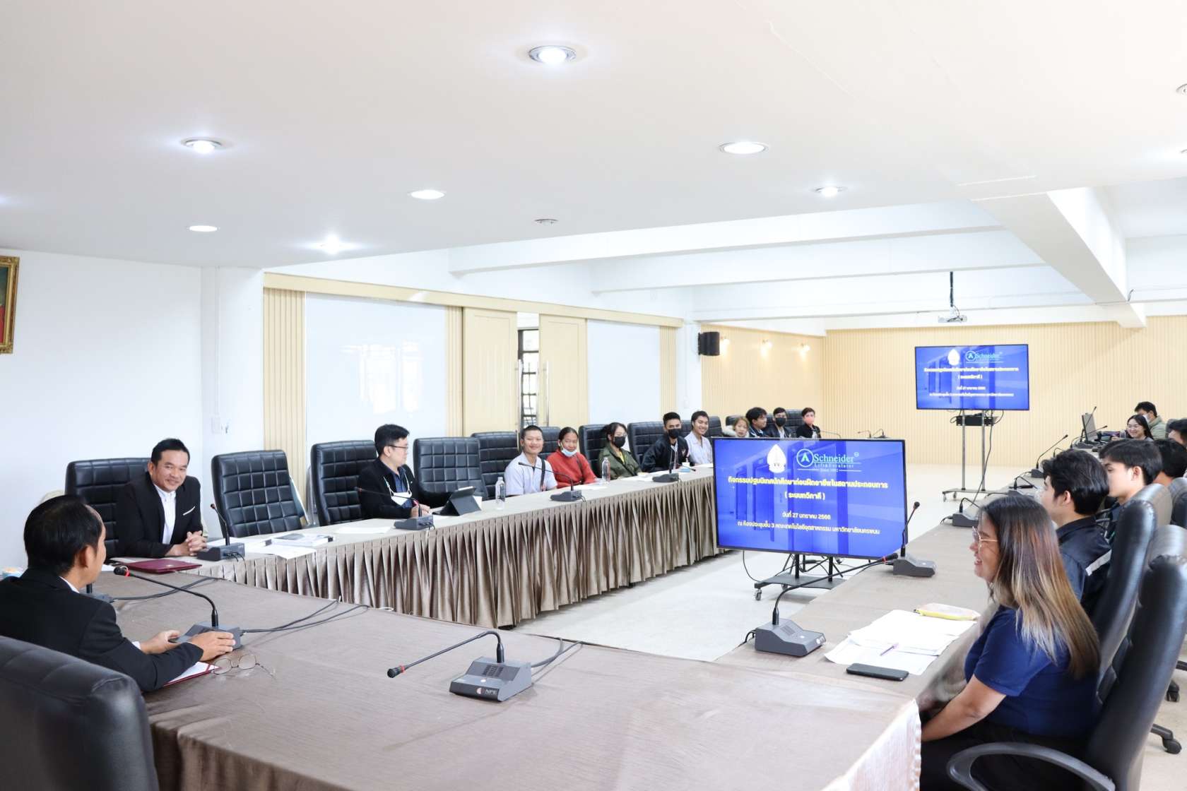คณะเทคโนโลยีอุตสาหกรรม จัดกิจกรรมปฐมนิเทศนักศึกษาก่อนออกฝึกงาน (ระบบทวิภาคี) กับบริษัท เอเชียชไนเดอร์ (ประเทศไทย) จำกัด กรุงเทพมหานคร